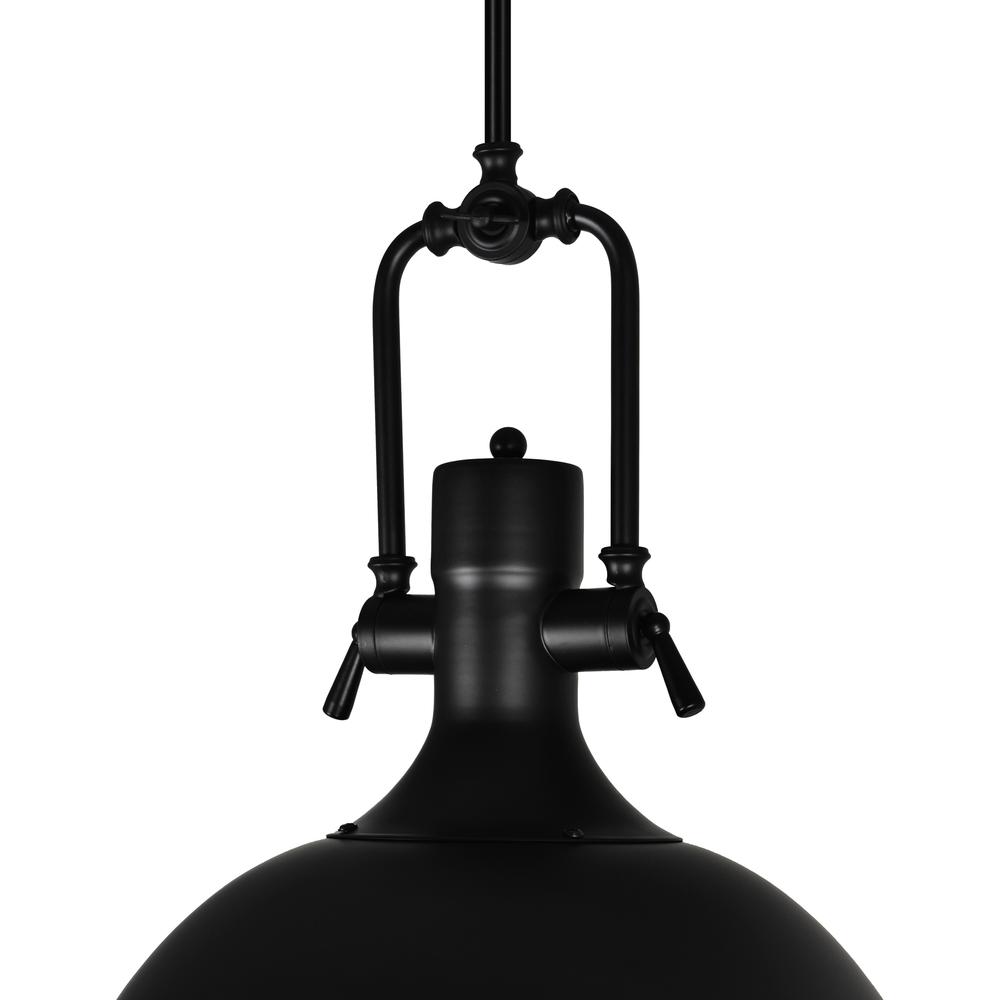 Show 1 Light Down Pendant With Black Finish. Picture 5