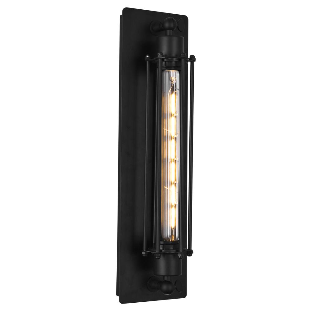 Kiera 1 Light Wall Sconce With Black Finish. Picture 2