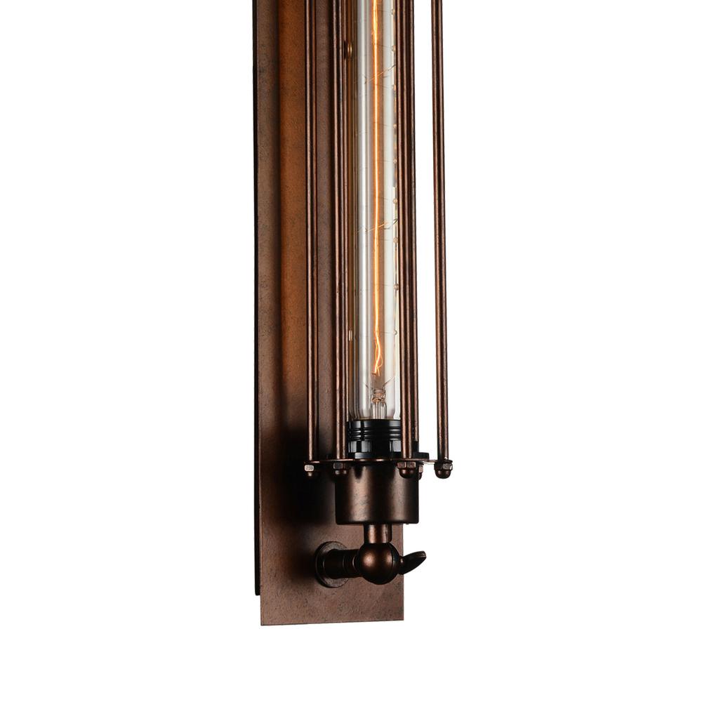 Kiera 1 Light Wall Sconce With Chocolate Finish. Picture 4