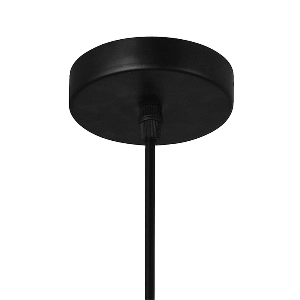 Bagheera 1 Light Down Pendant With Black Finish. Picture 5