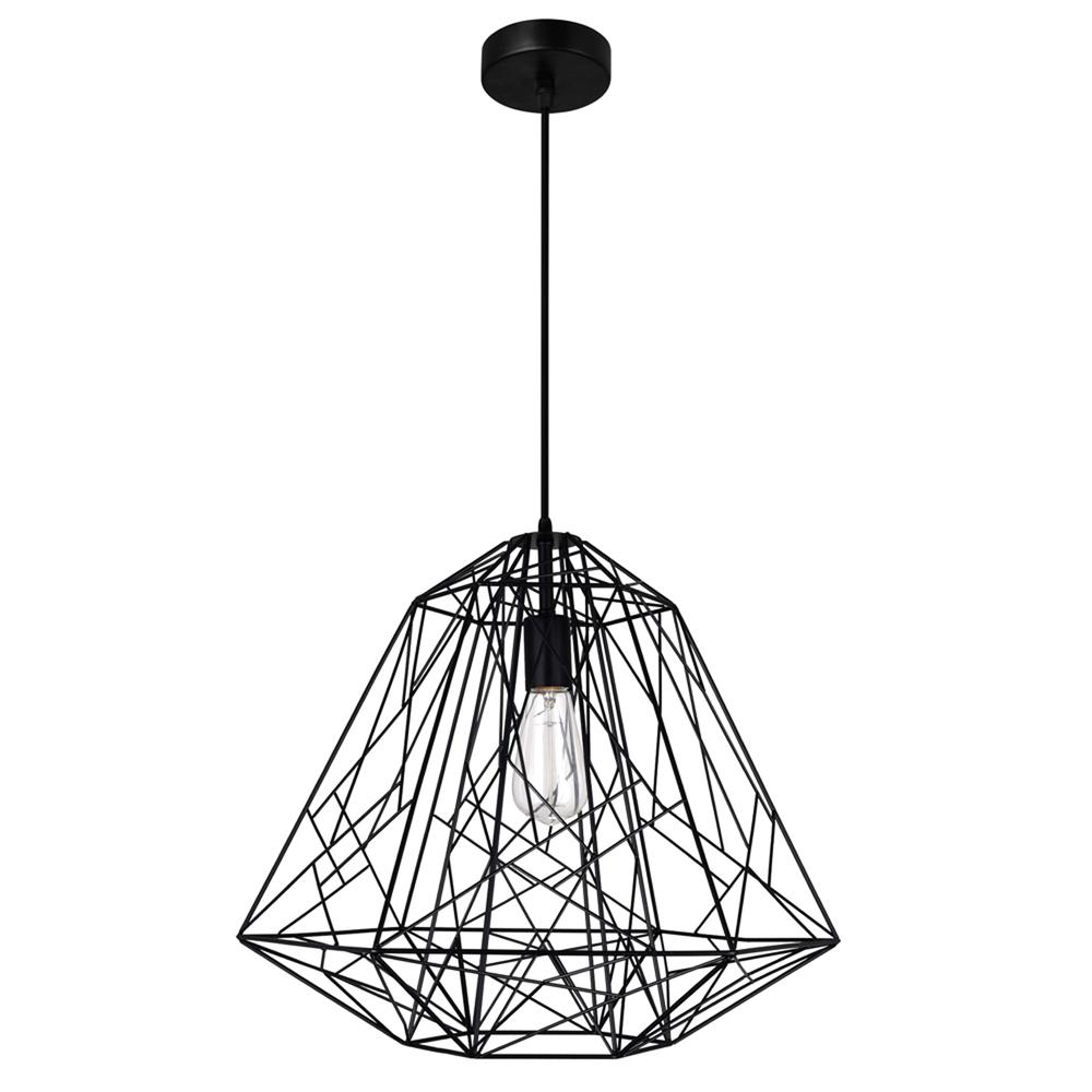 Bagheera 1 Light Down Pendant With Black Finish. Picture 6