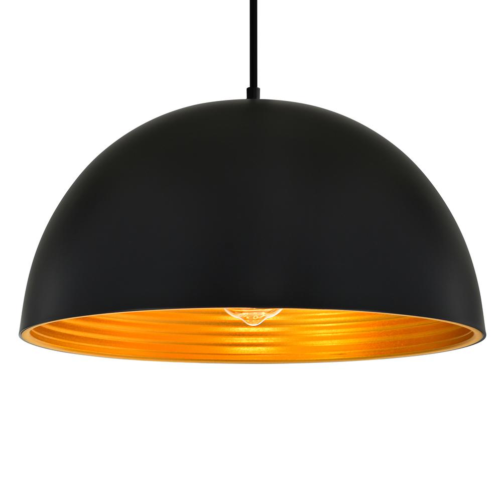 Modest 1 Light Down Pendant With Black Finish. Picture 2