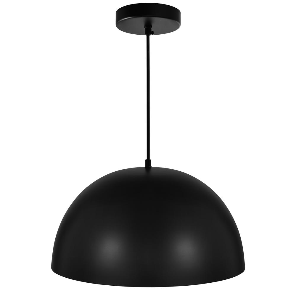Modest 1 Light Down Pendant With Black Finish. Picture 3