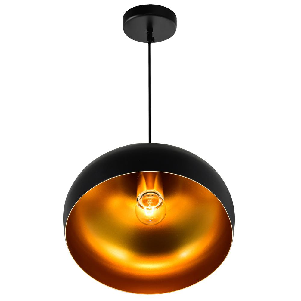 Dynamic 1 Light Down Pendant With Black Finish. Picture 2
