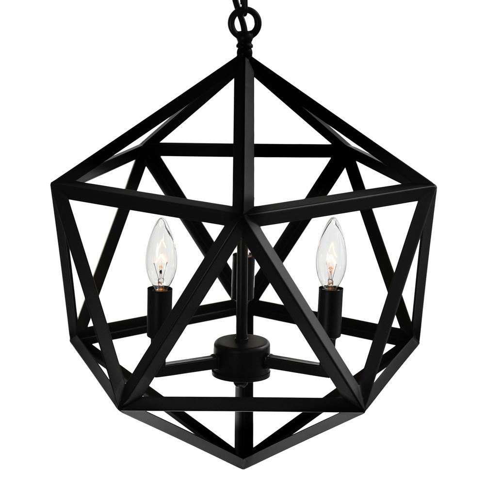 Amazon 3 Light Up Pendant With Black Finish. Picture 5