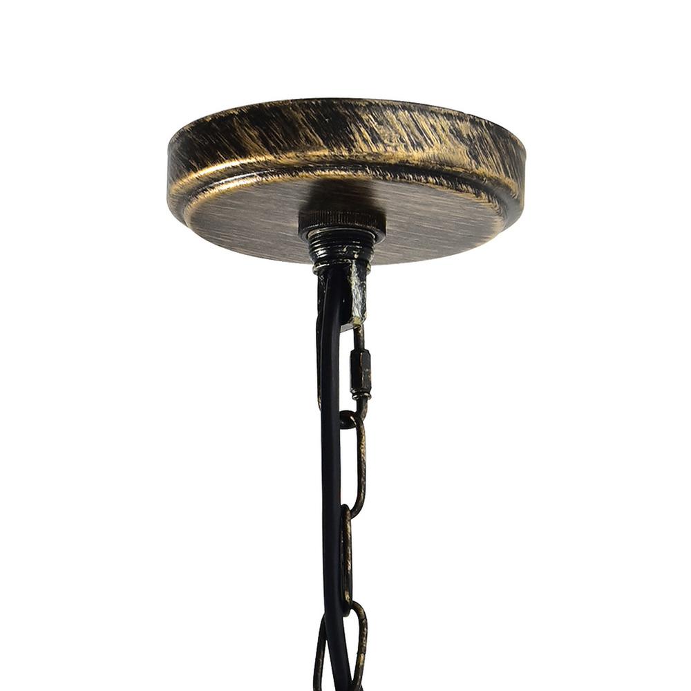 Amazon 3 Light Up Pendant With Antique forged copper Finish. Picture 7