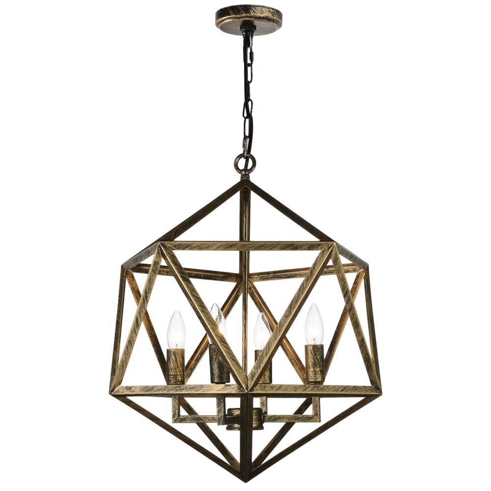 Amazon 4 Light Up Pendant With Antique forged copper Finish. Picture 1