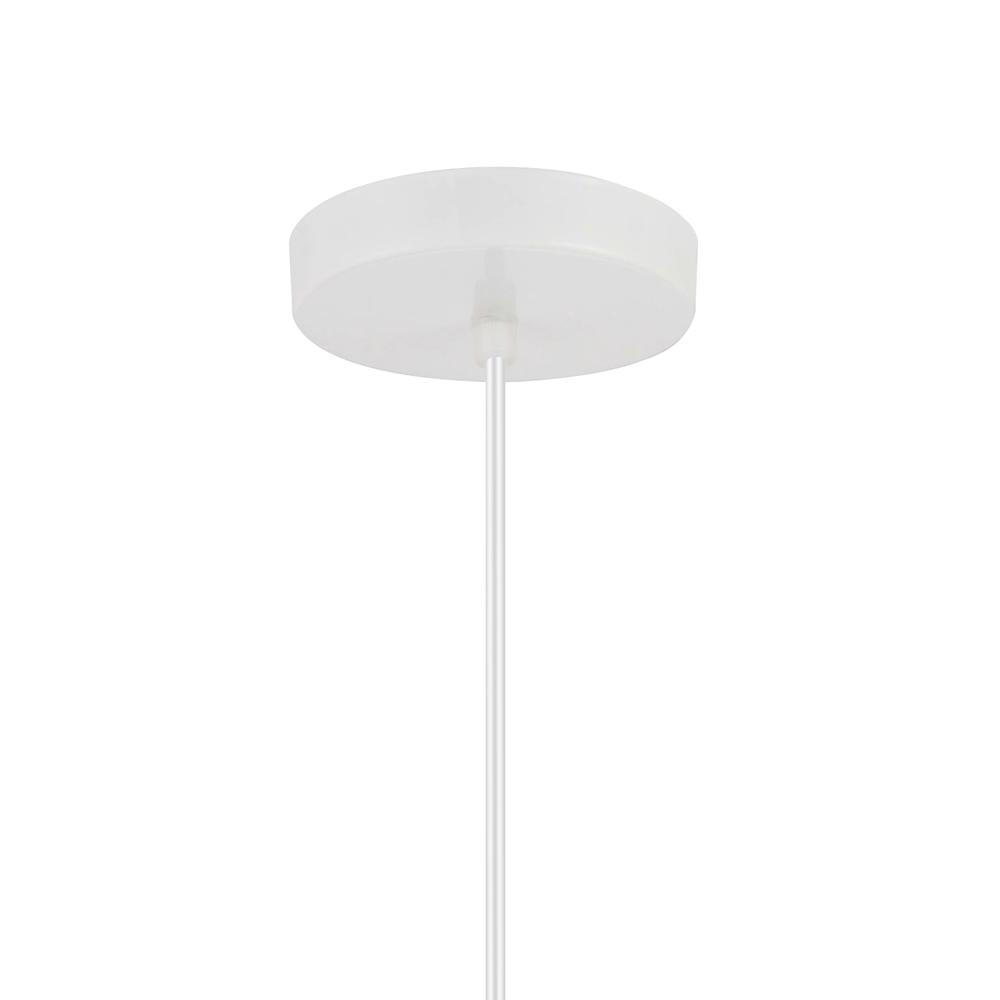 Keila 1 Light Down Pendant With Matte White & Gold Finish. Picture 5