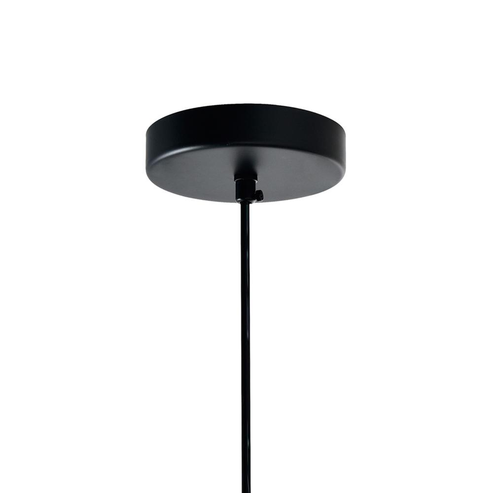 Keila 1 Light Down Pendant With Black & Gold Finish. Picture 5