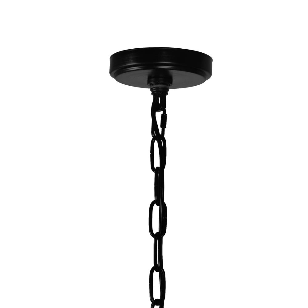 Padma 4 Light Up Chandelier With Black Finish. Picture 5