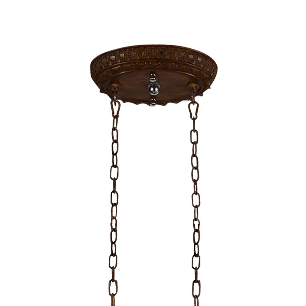 Nicole 6 Light Drum Shade Chandelier With Brushed Chocolate Finish. Picture 5