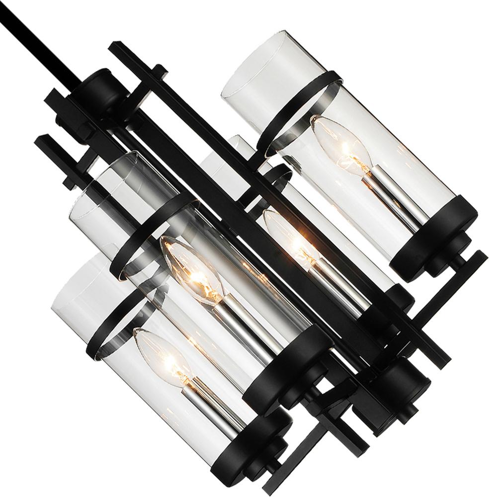 Sierra 4 Light Up Mini Pendant With Black Finish. Picture 3
