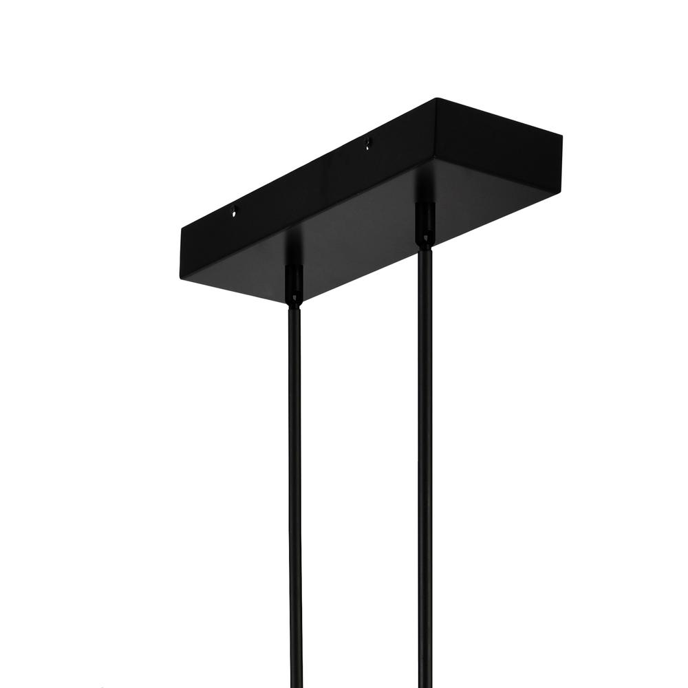 Sierra 8 Light Up Chandelier With Black Finish. Picture 5
