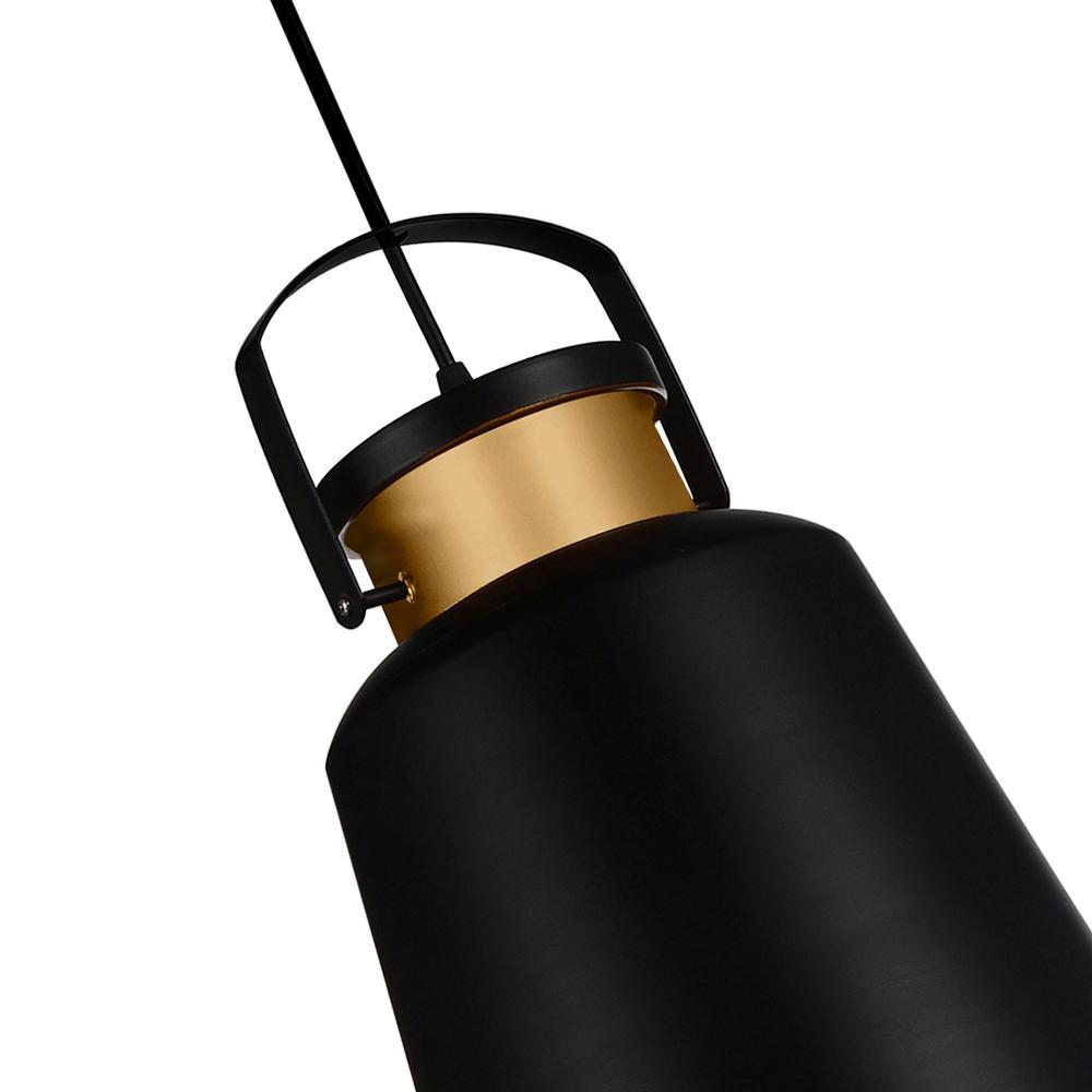 Elisa 1 Light Down Pendant With Black Finish. Picture 6