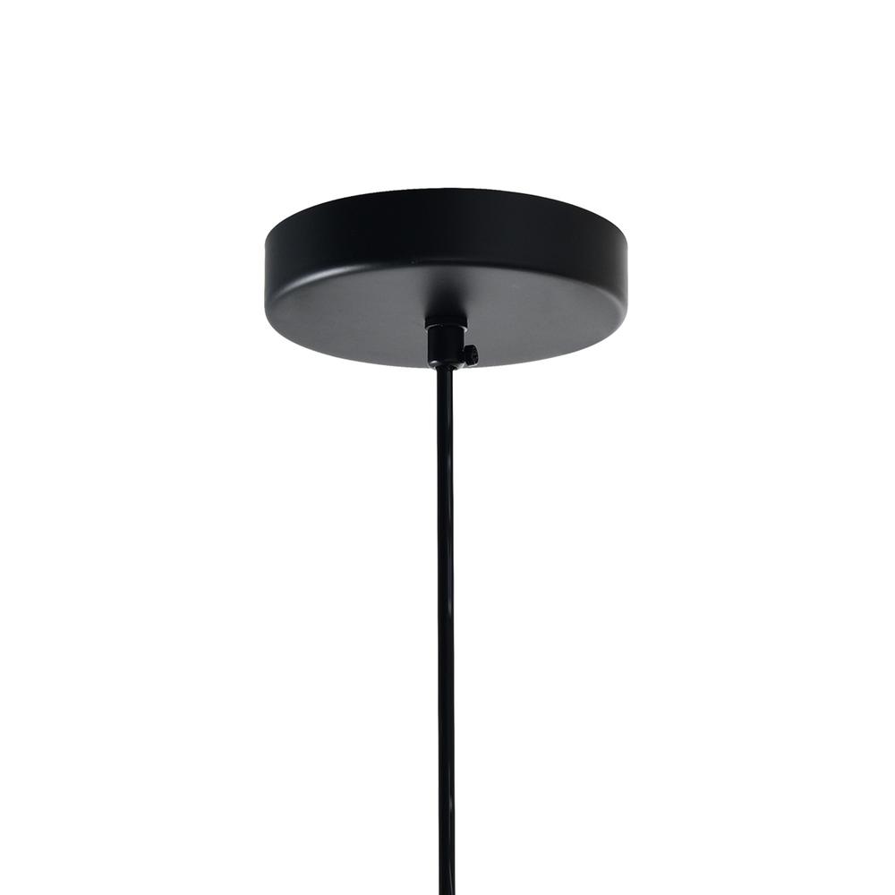 Elisa 1 Light Down Pendant With Black Finish. Picture 4
