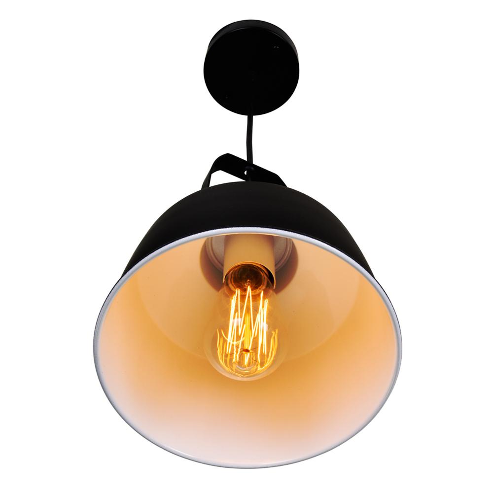 Elisa 1 Light Down Pendant With Black Finish. Picture 2