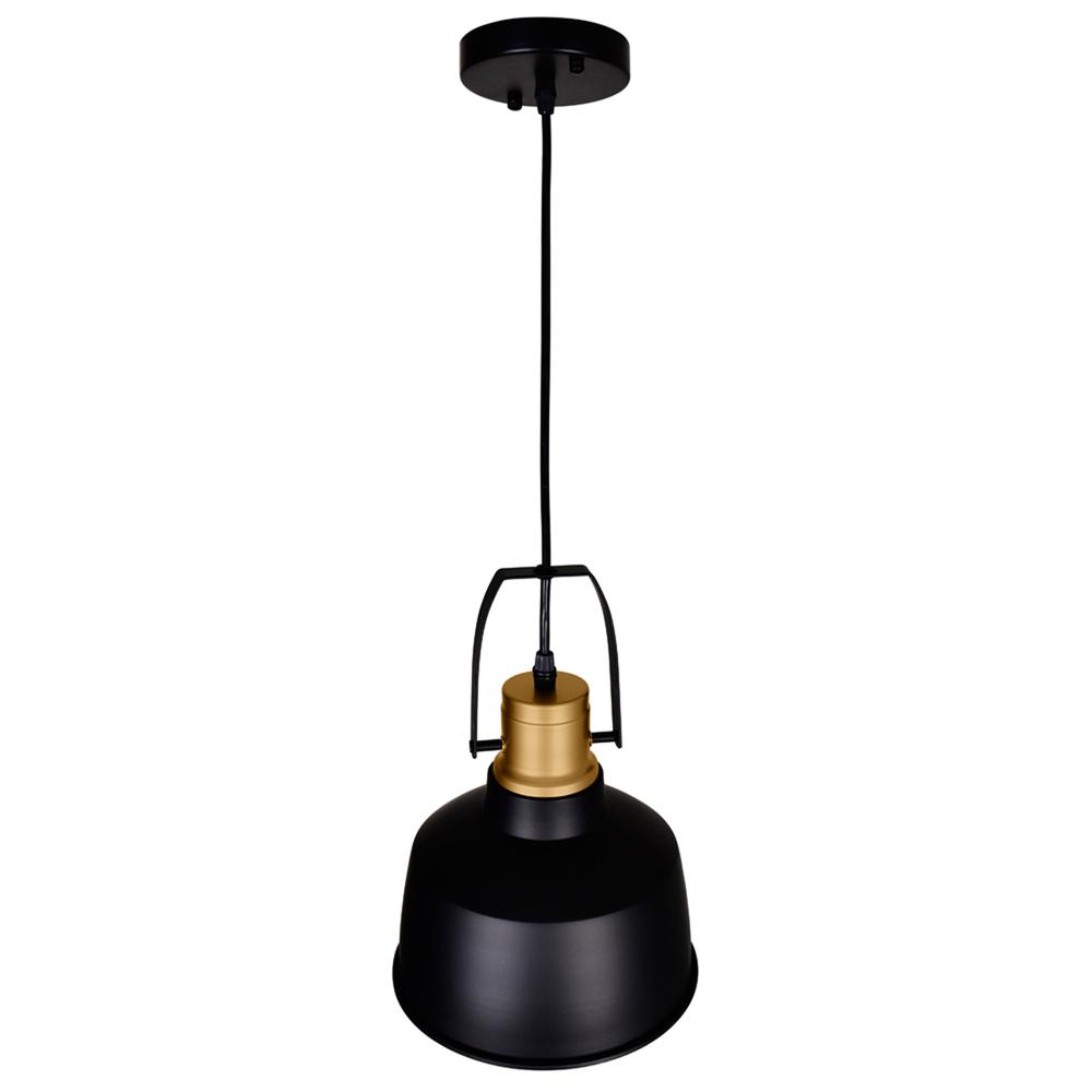 Elisa 1 Light Down Pendant With Black Finish. Picture 3