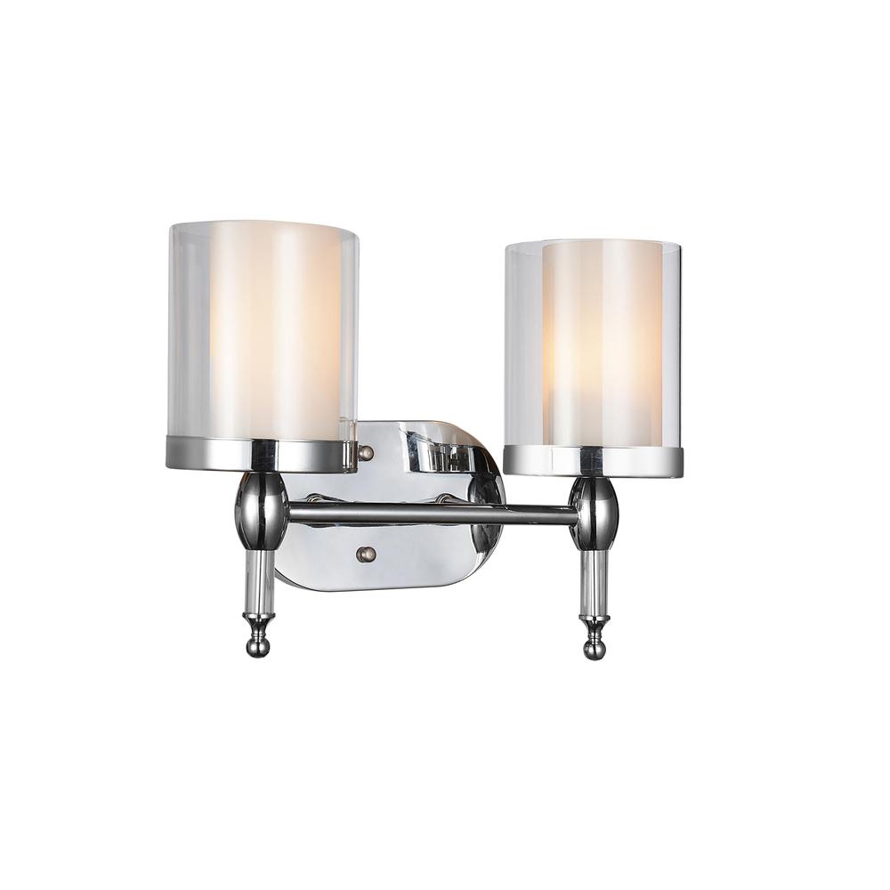 Maybelle 2 Light Vanity Light With Chrome Finish. Picture 1