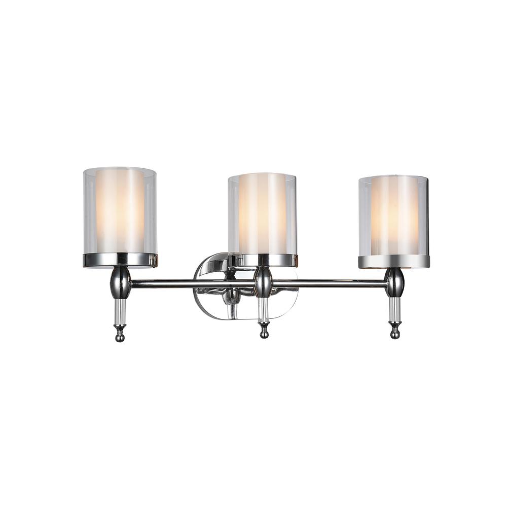 Maybelle 3 Light Vanity Light With Chrome Finish. Picture 1