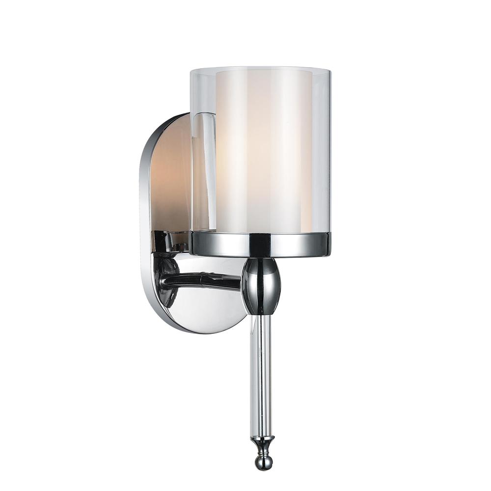 Maybelle 1 Light Bathroom Sconce With Chrome Finish. Picture 1
