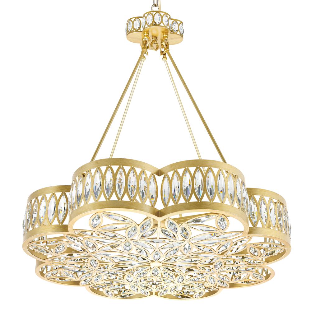 Nova 8 Light Chandelier With Champagne Finish. Picture 2