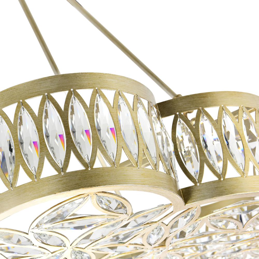 Nova 8 Light Chandelier With Champagne Finish. Picture 4