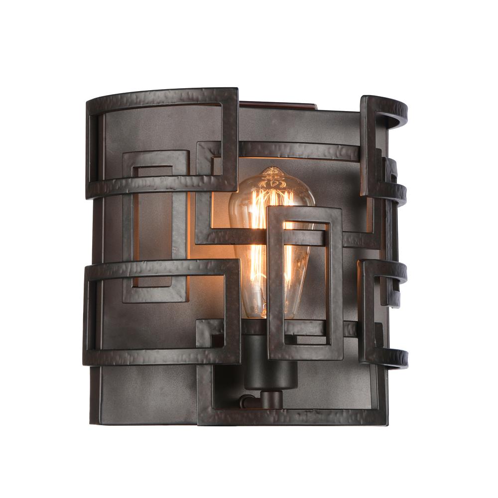 Litani 1 Light Wall Sconce With Brown Finish. Picture 3