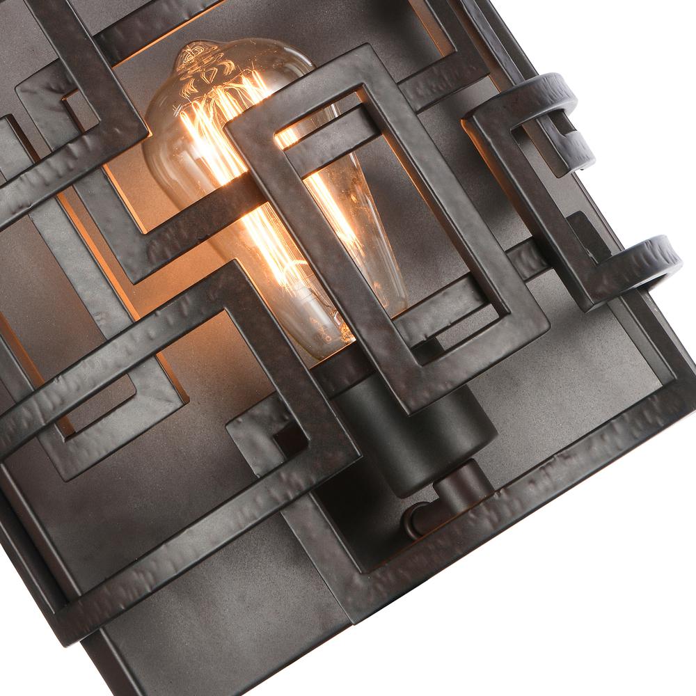 Litani 1 Light Wall Sconce With Brown Finish. Picture 2