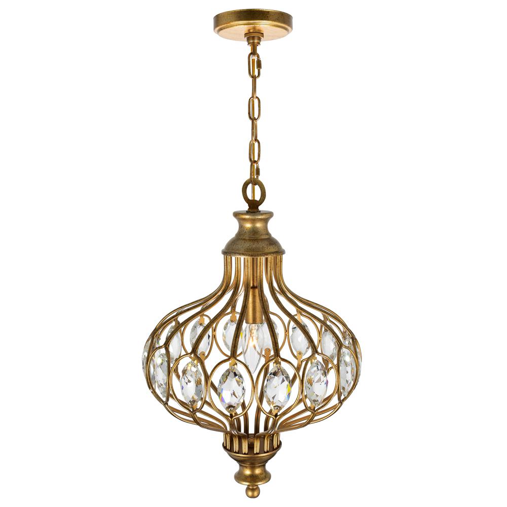 Altair 1 Light Chandelier With Antique Bronze Finish. Picture 2