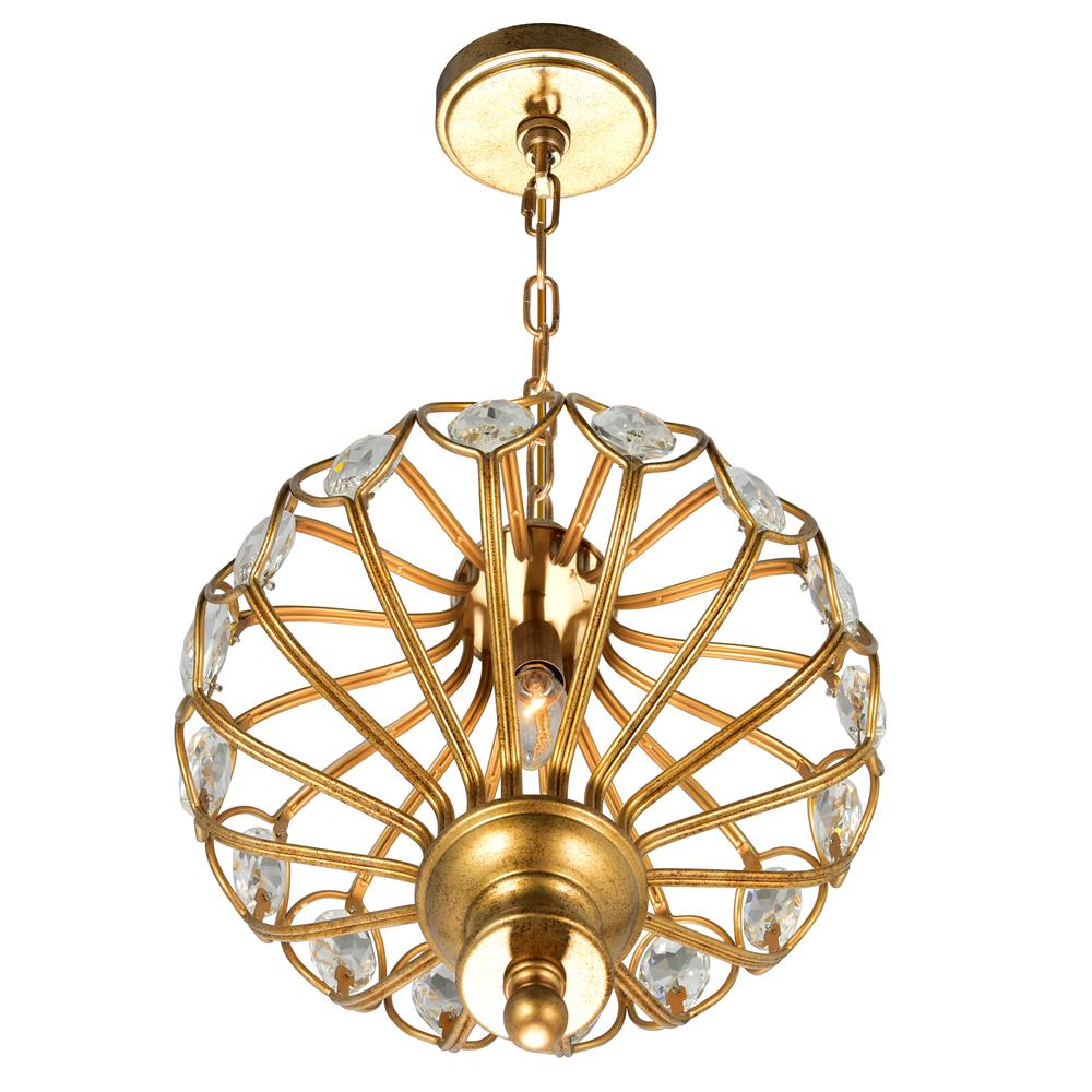 Altair 1 Light Chandelier With Antique Bronze Finish. Picture 3