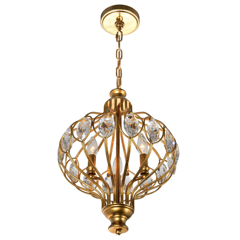 Altair 3 Light Chandelier With Antique Bronze Finish. Picture 1