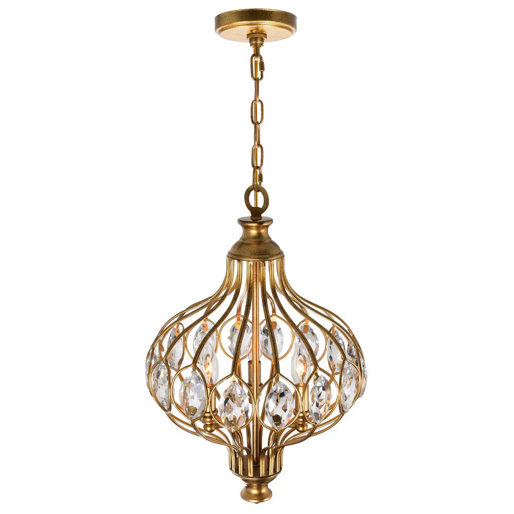 Altair 3 Light Chandelier With Antique Bronze Finish. Picture 2