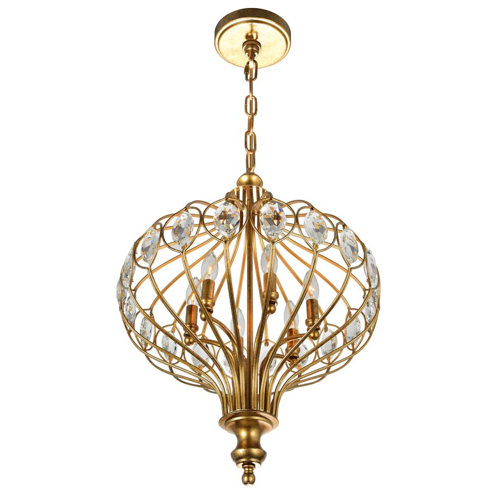Altair 6 Light Chandelier With Antique Bronze Finish. Picture 2