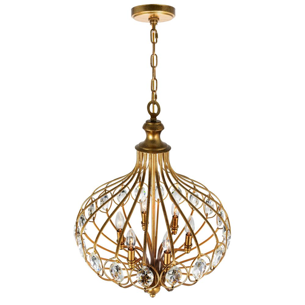 Altair 6 Light Chandelier With Antique Bronze Finish. Picture 3