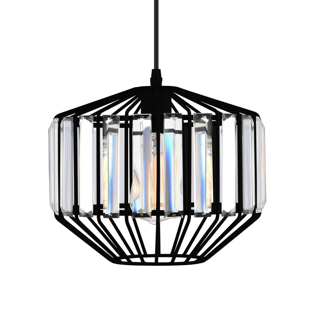 Alethia 1 Light Down Pendant With Black Finish. Picture 4