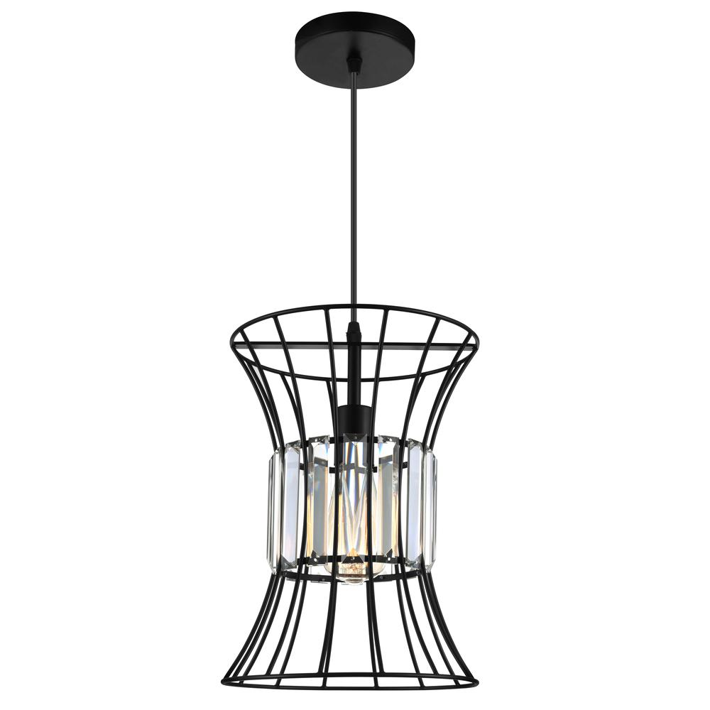 Alethia 1 Light Down Pendant With Black Finish. Picture 3