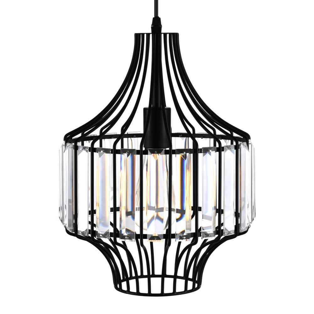 Alethia 1 Light Down Pendant With Black Finish. Picture 3