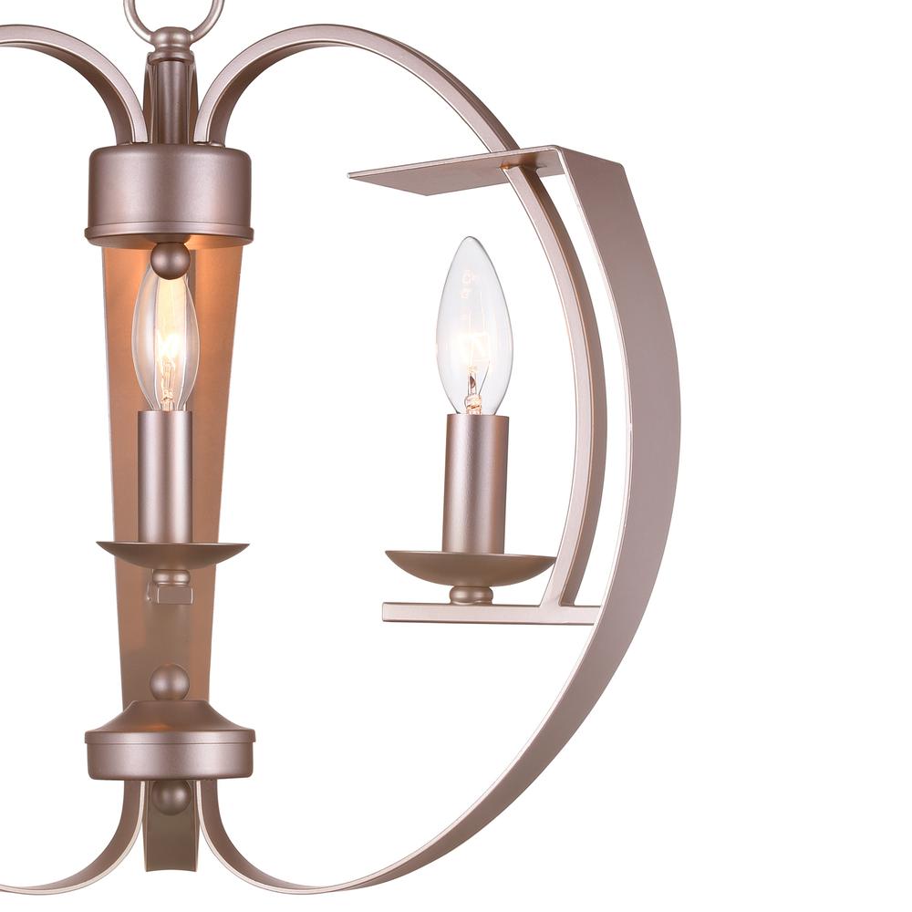 Verbena 3 Light Chandelier With Pewter Finish. Picture 4
