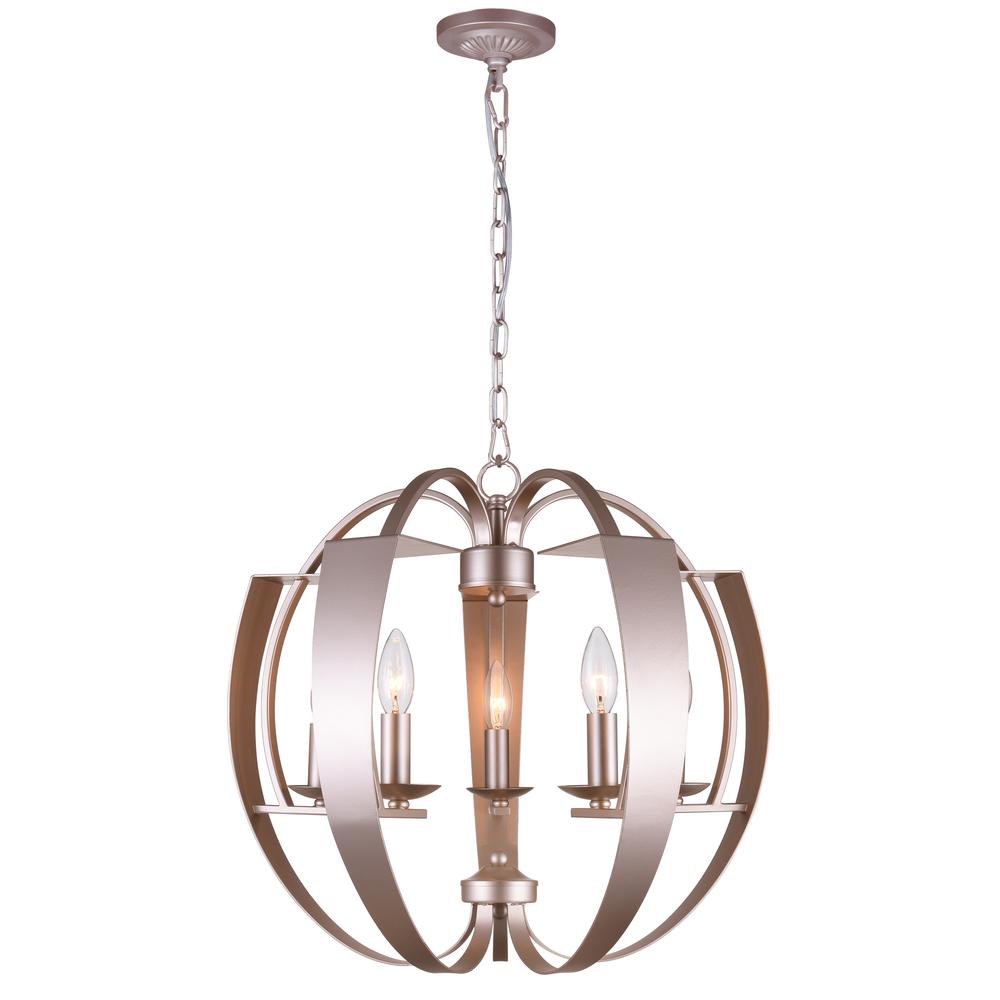 Verbena 5 Light Chandelier With Pewter Finish. Picture 1