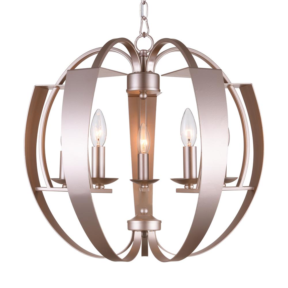 Verbena 5 Light Chandelier With Pewter Finish. Picture 2