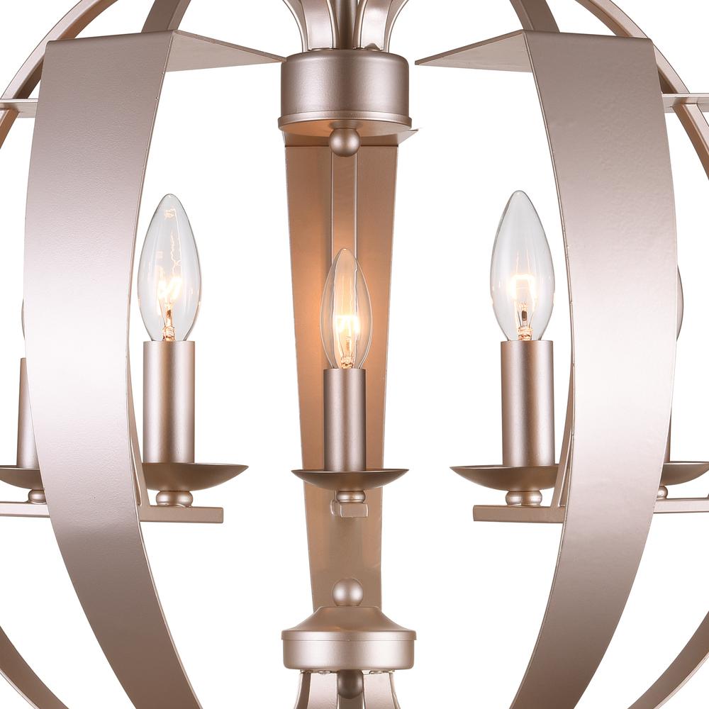 Verbena 5 Light Chandelier With Pewter Finish. Picture 6