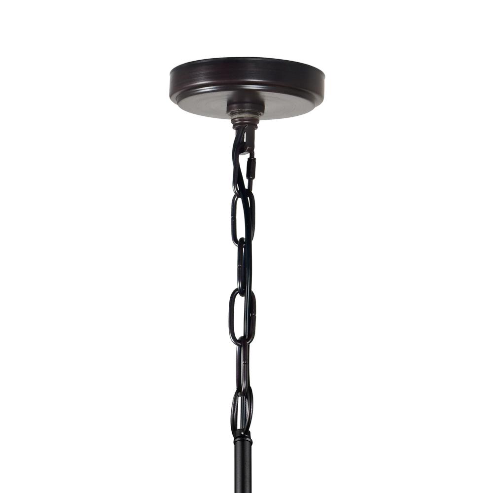 Parsh 1 Light Drum Shade Mini Chandelier With Pewter Finish. Picture 5