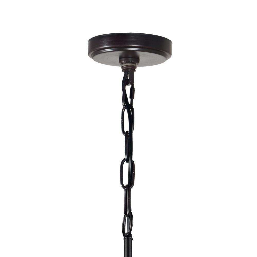Parsh 3 Light Drum Shade Chandelier With Pewter Finish. Picture 5