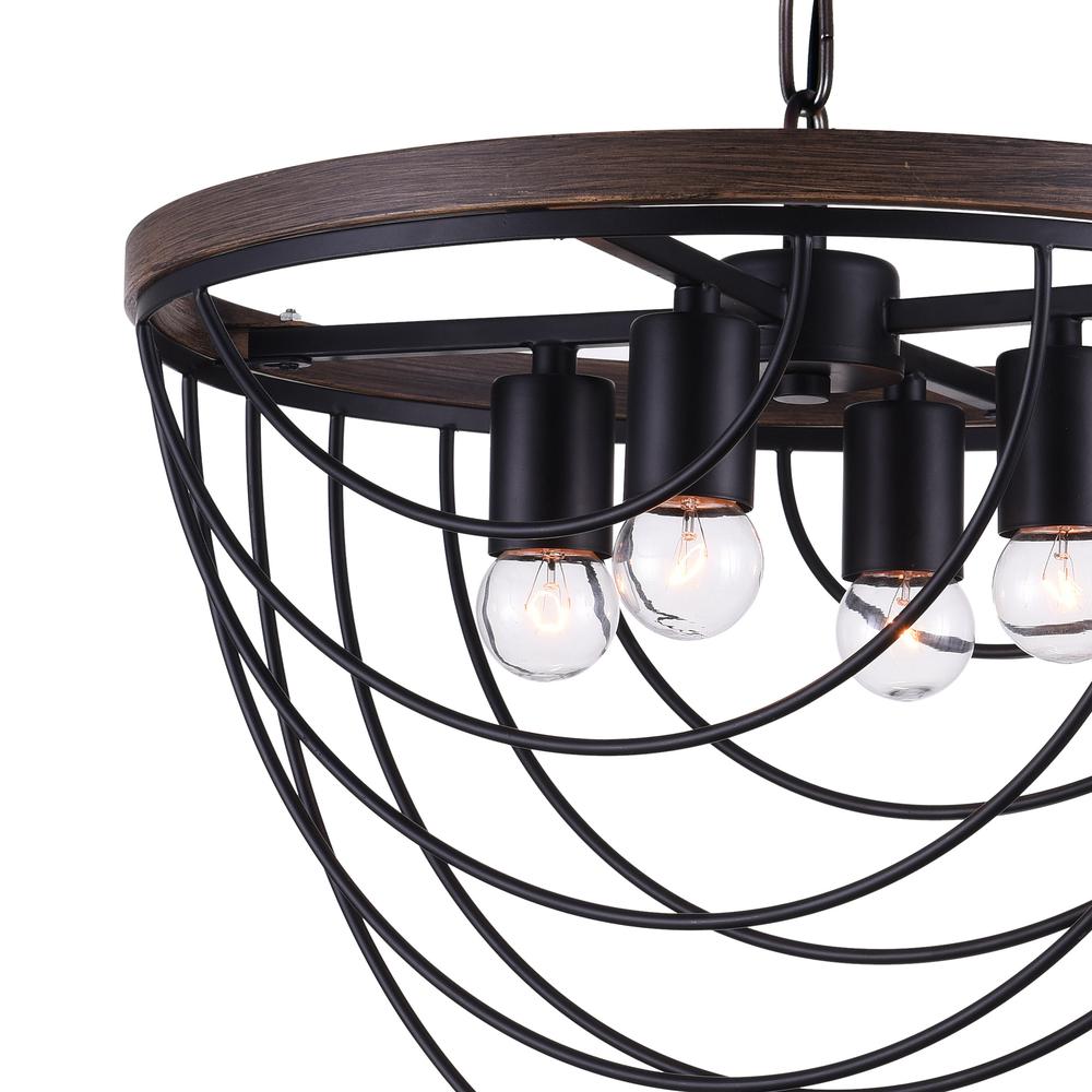 Gala 4 Light Chandelier With Black Finish. Picture 4