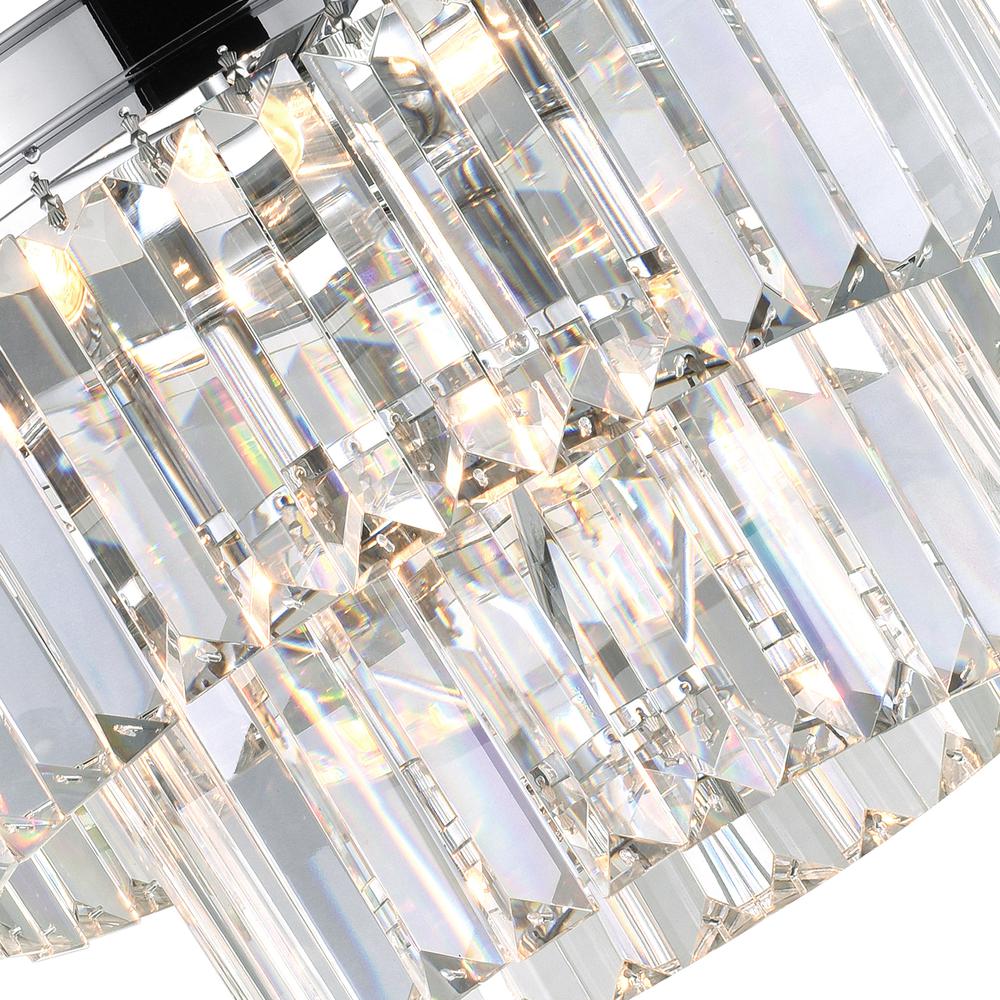 Weiss 5 Light Down Mini Chandelier With Chrome Finish. Picture 6