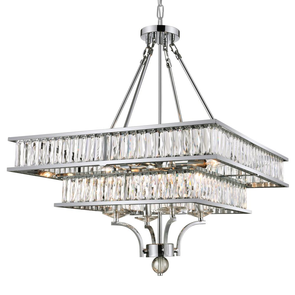 Shalia 8 Light Chandelier With Chrome Finish. Picture 2