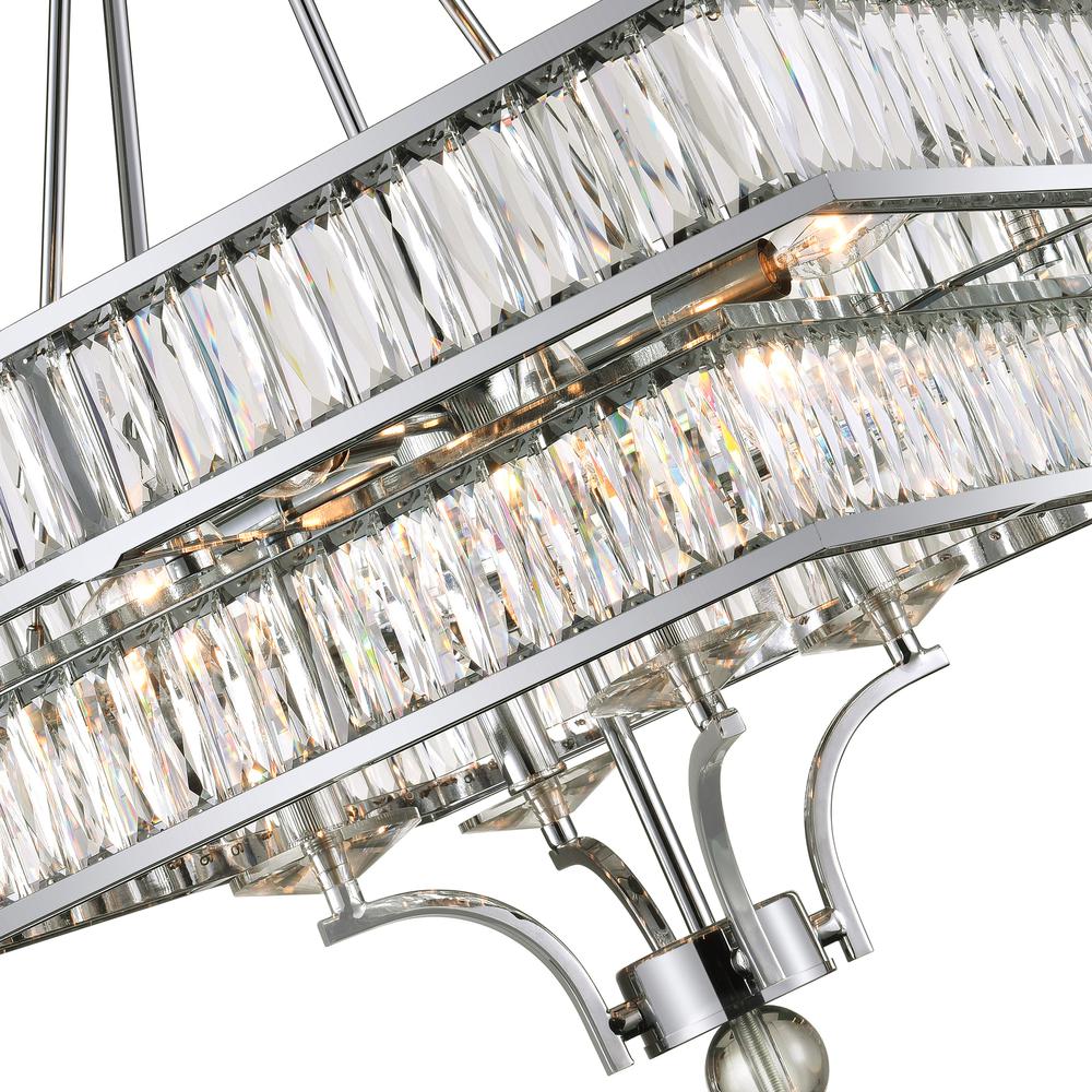 Shalia 8 Light Chandelier With Chrome Finish. Picture 6