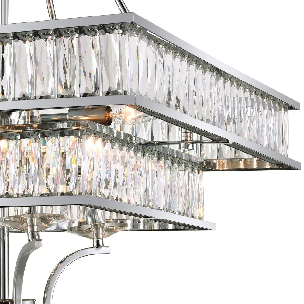 Shalia 8 Light Chandelier With Chrome Finish. Picture 3