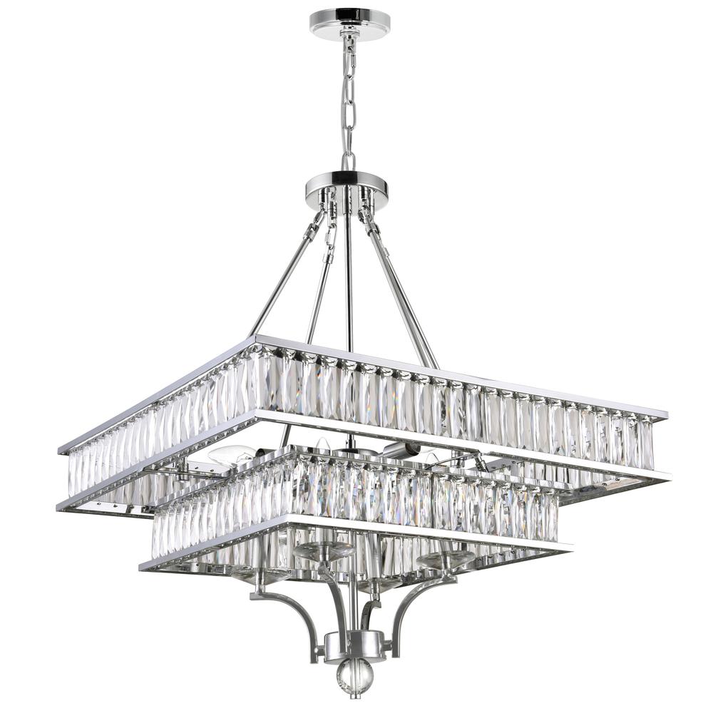 Shalia 8 Light Chandelier With Chrome Finish. Picture 4