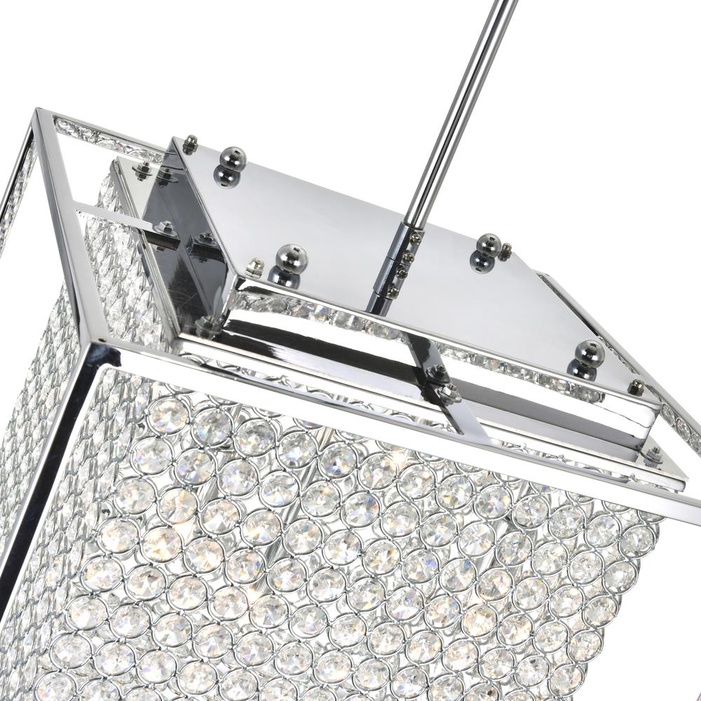 Cube 3 Light Chandelier With Chrome Finish. Picture 4